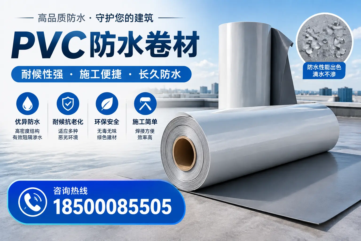 pvc防水卷材在临夏的行业应用前景分析